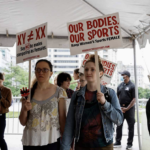 girls protest boys in their sports