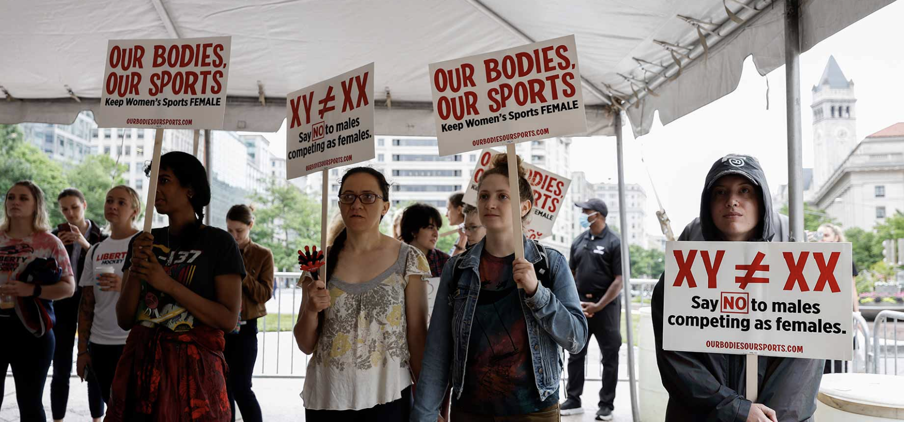girls protest boys in their sports