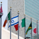 Flags at UN - Israel highlighted - sm