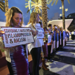 Islamaphobia protesters in Hollywood