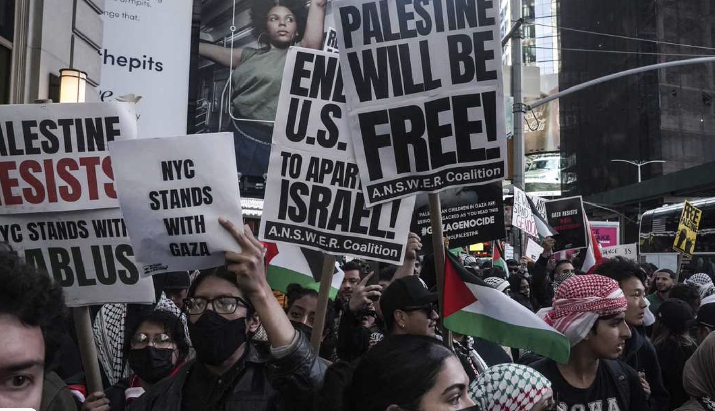 Pro-Hamas protesters in NYC