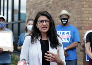 Rep. Rashida Tlaib speaks - USPS
