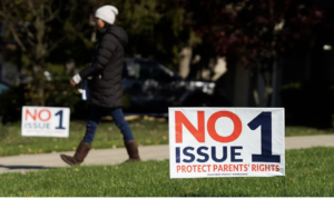 campaign sign - no 1 issue - protect parents rights