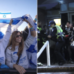 peaceful pro Israel protest vs violent pro Hamas protest