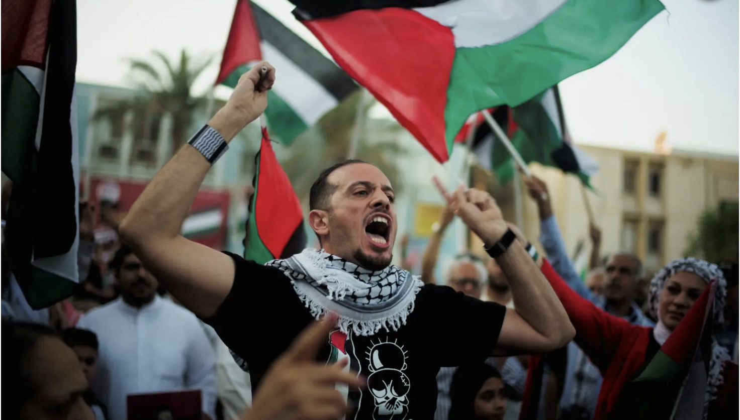 progressives protest against Israel for Hamas
