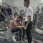 rubble in Gaza