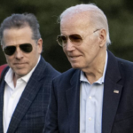 Hunter and Joe Biden walking