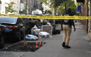 crime scene Bronx, NY - double shooting