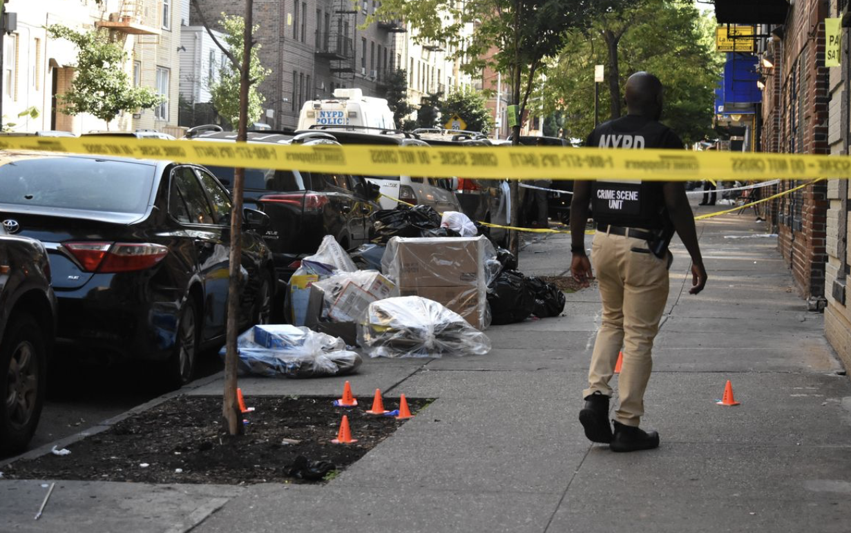 crime scene Bronx, NY - double shooting