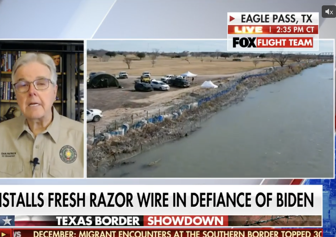 Dan Patrick & Texas border on Fox