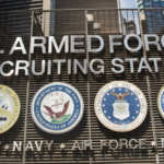 Military Recruitment sign in city