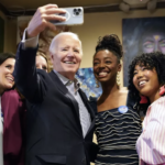 President Biden campaigned SC does selfies
