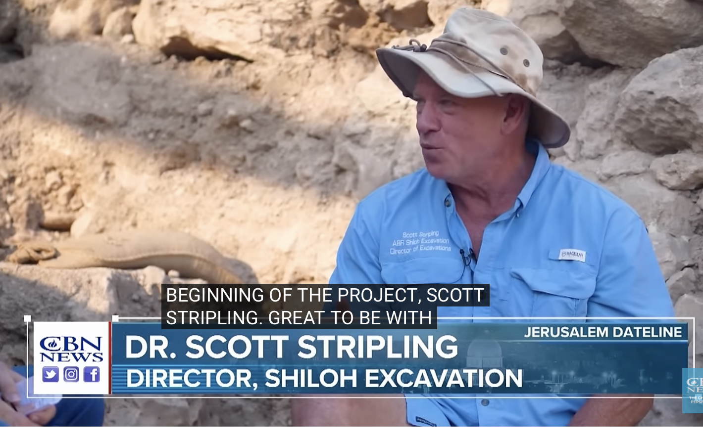 Scott Stripling at Ancient Shiloh