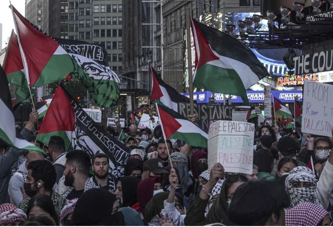 Anti-Israel Pro-Hamas protesters in USA