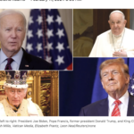 Biden, Pope Francis, Donald Trump, and King Charles III