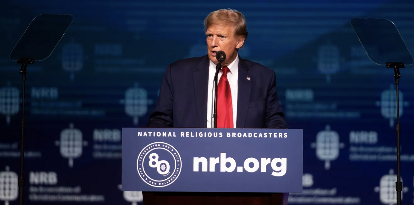 Trump speaks at NRB