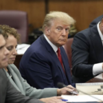 Trump sits in NY Courtroom
