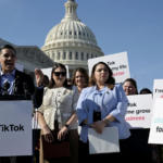 several House Dems and pro-tiktok supporters protest at the capitol
