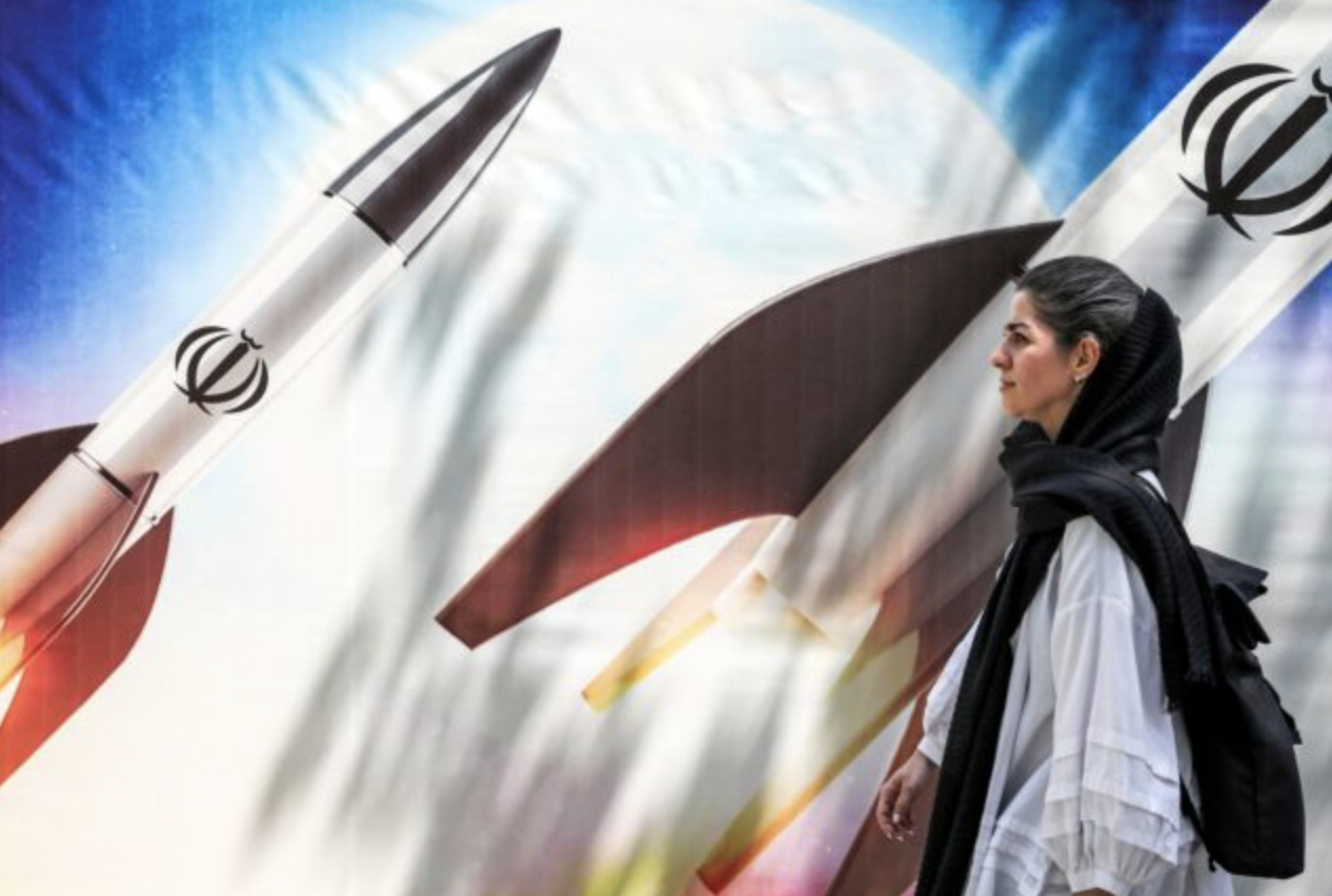 Iranian missiles - Arab woman