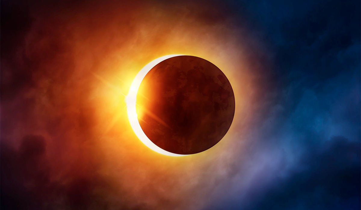 Solar Eclipse - colored image