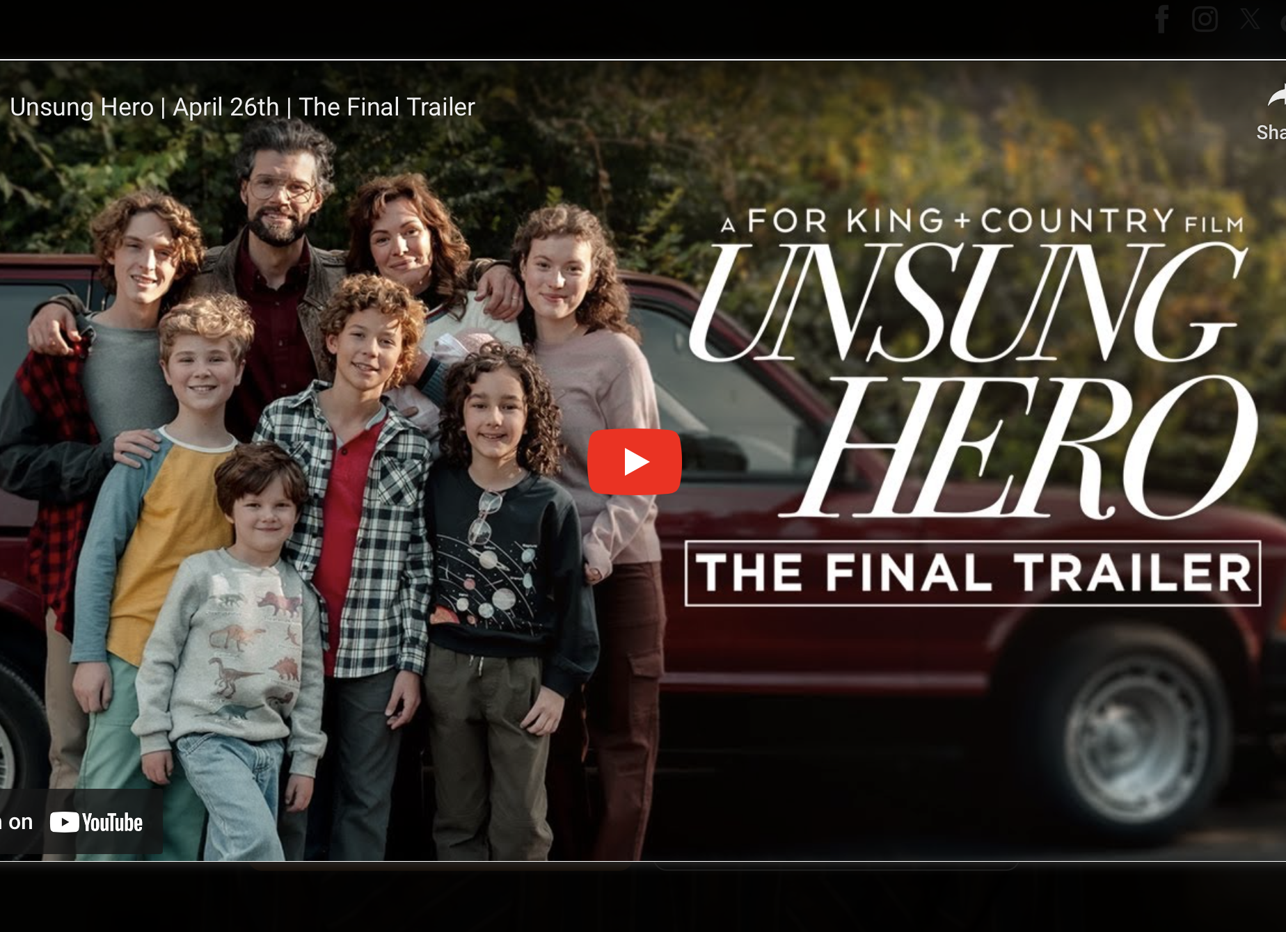 Unsung Hero - movie trailer