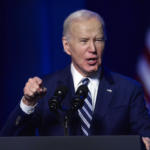 Biden campaigns - points with angry face