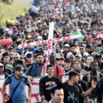 Giant Caravan of illegal immigrants -Tapachula, Chiapas State, Mexico, on Dec. 24, 2023