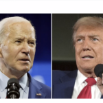 Side by side Biden and Trump