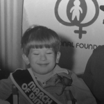 Vintage March of Dimes photo - b and w
