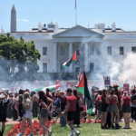 protesters in Lafayette Square across from the White House