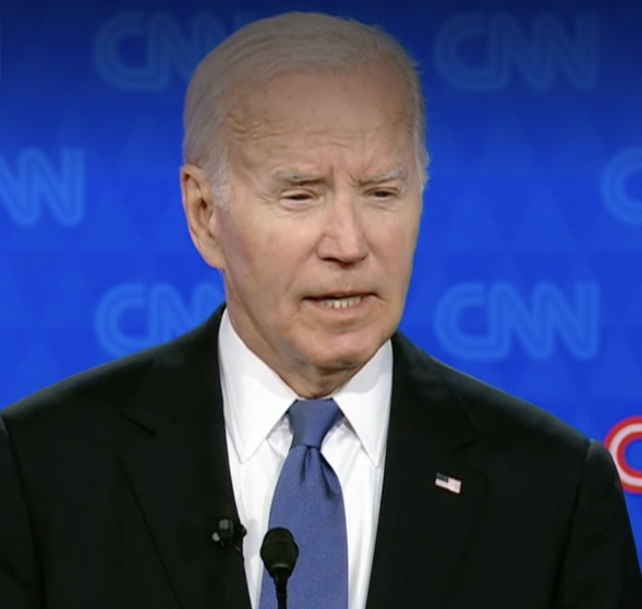Biden on debate stage