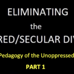 Eliminating the Sacred:Secular Divide