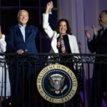 First lady Jill Biden, President Joe Biden, Vice President Kamala Harris and second gentleman Doug Emhoff