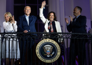 First lady Jill Biden, President Joe Biden, Vice President Kamala Harris and second gentleman Doug Emhoff