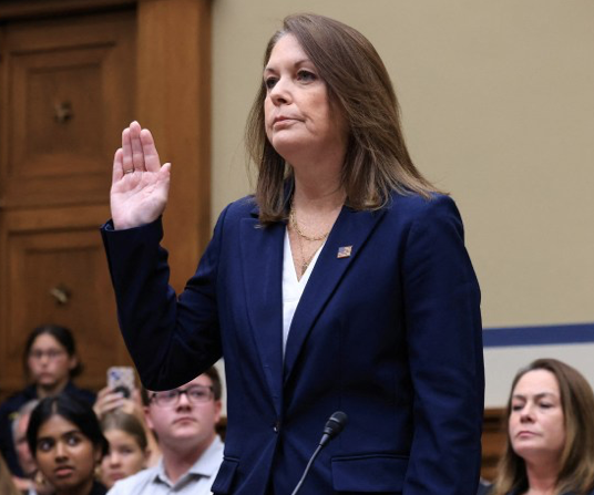 Secret Service director Kimberly Cheatle is sworn in for House Hearing