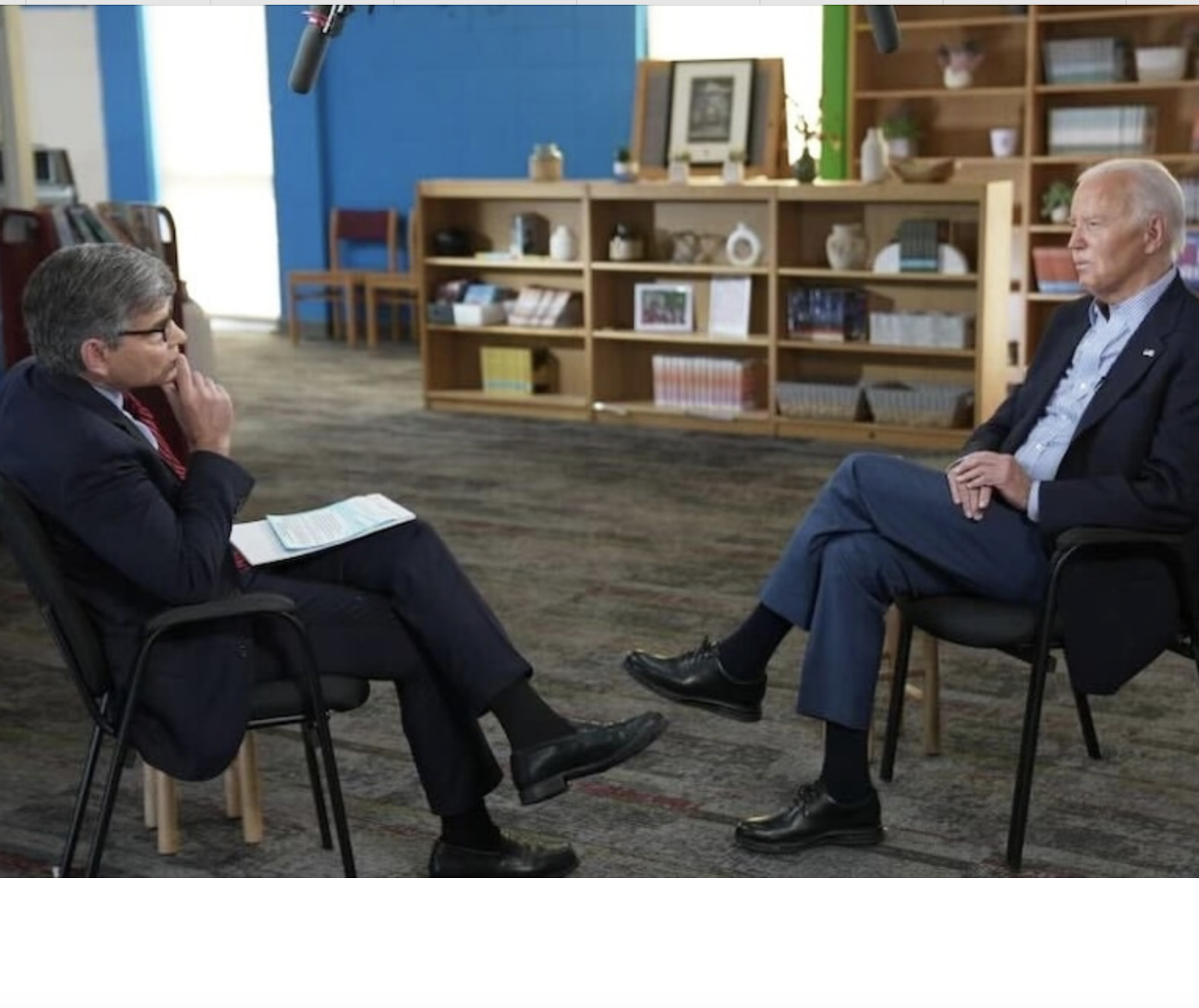 Stephanopoulos & Biden - interview on ABC