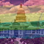 texas-capitol-rainbow gay pride flag