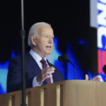 Biden speaks at DNC - yells