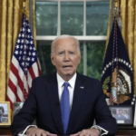 Biden speaks from desk in oval office