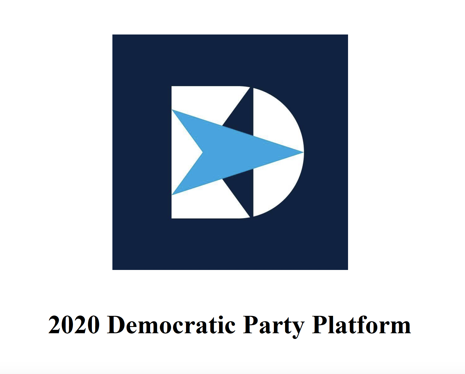 DNC Platform Cover Shot