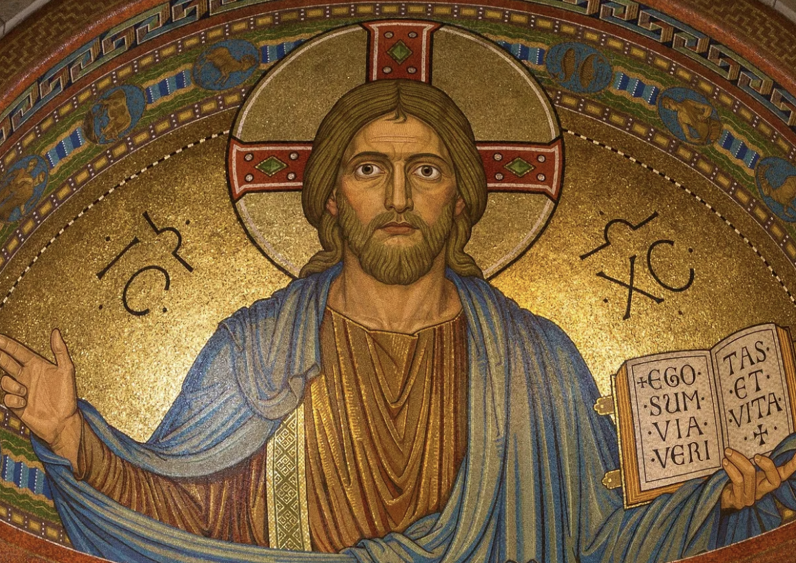 Golden Icon of Christ - head of the church