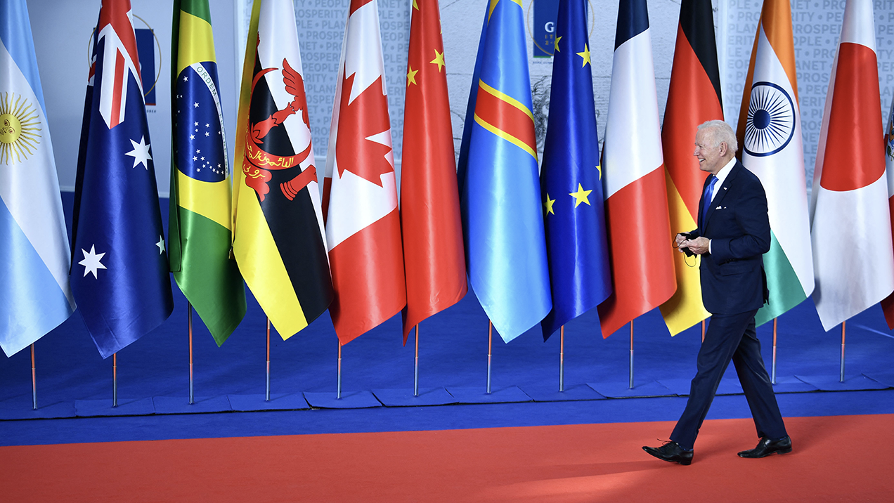 Joe Biden arrives at the G20 Leaders’ Summit