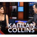 Stephen Colbert and CNN's Kaitlan Collins