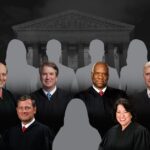 Supreme Court Packing - with silhouettes for several other justices