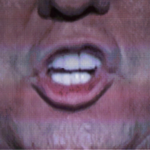 blurred image of Trumps lips