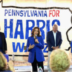 Harris and Walz and their spouses campaign