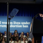 Kamala campaigns - abortion lies