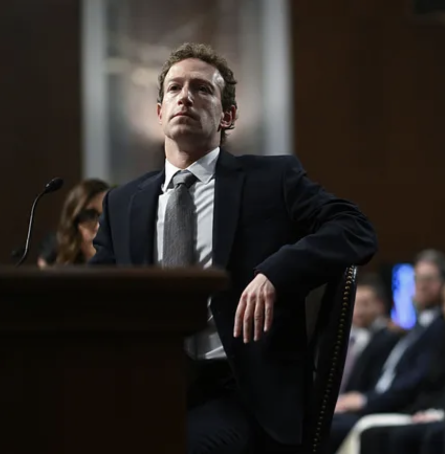 Mark Zuckerberg at a Senate Judiciary Committee hearing