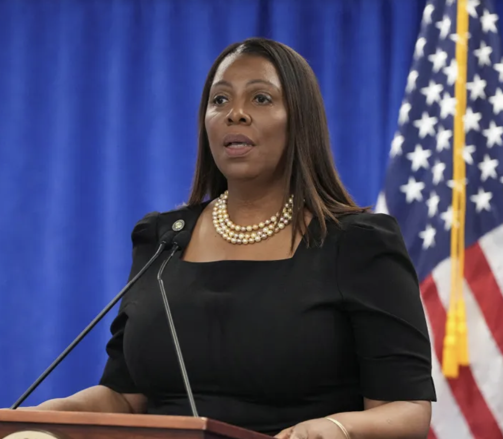 New York Attorney General Letitia James speaks