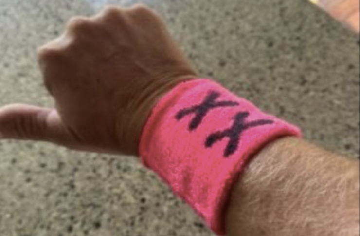 XX Pink Wrist Band